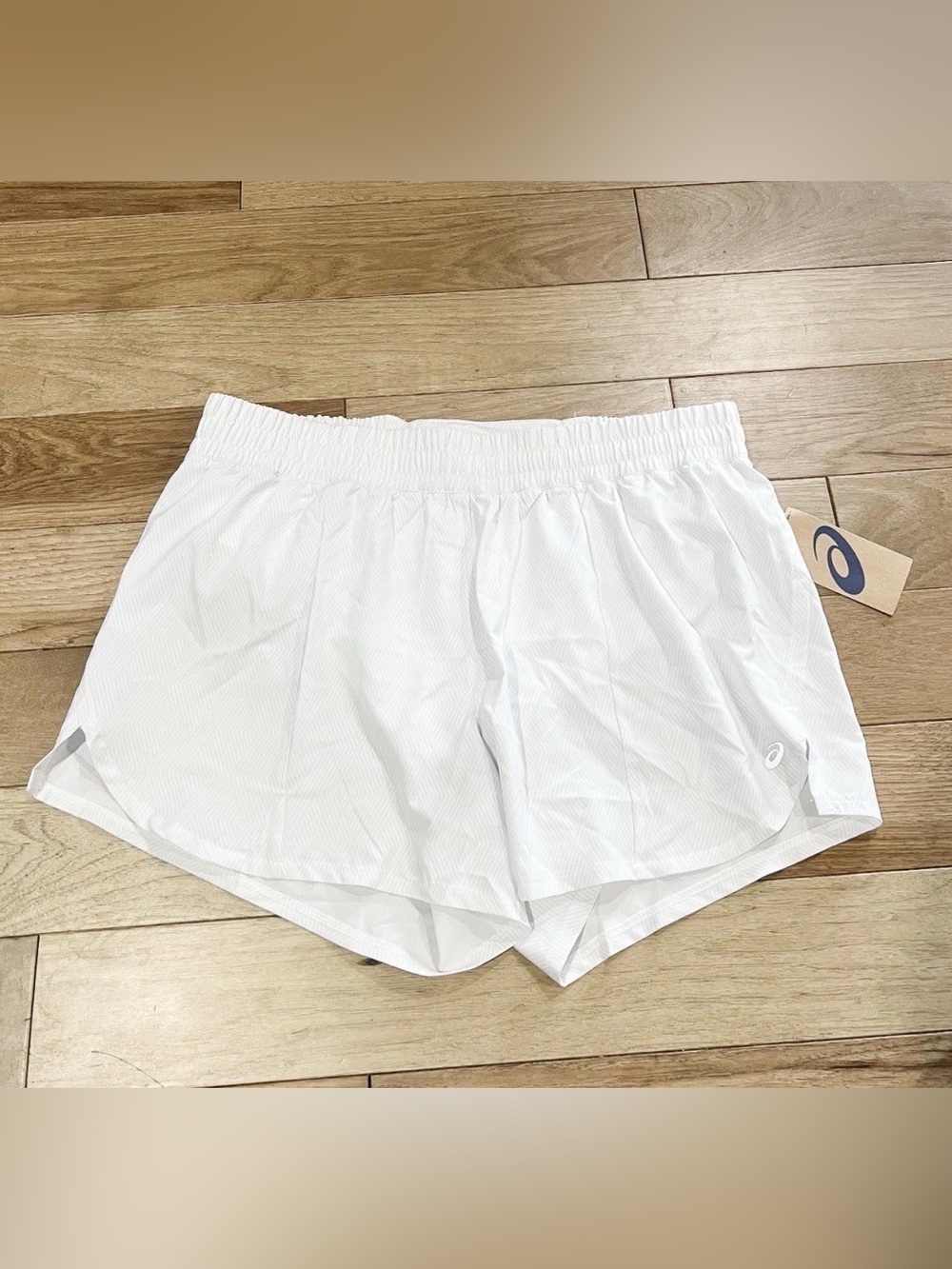 Asics Women's White Athletic Running Shorts